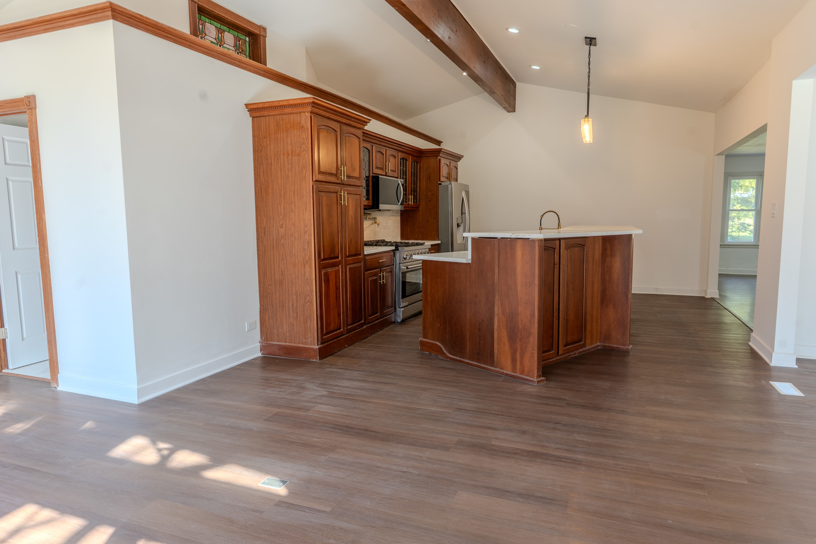 888 Woodstock Road Olympia Fields, IL 60461 - Photo 13 of 30 a view of kitchen with furniture and wooden floor
