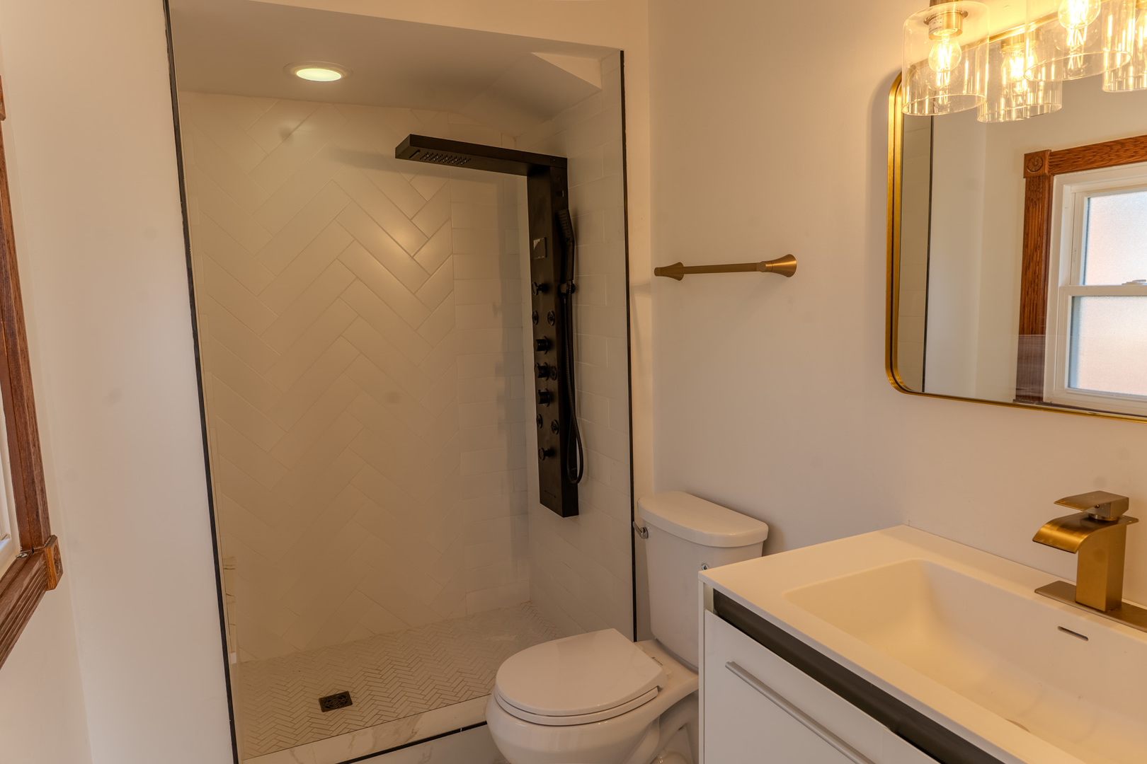 888 Woodstock Road Olympia Fields, IL 60461 - Photo 17 of 30 a bathroom with a sink a toilet and shower