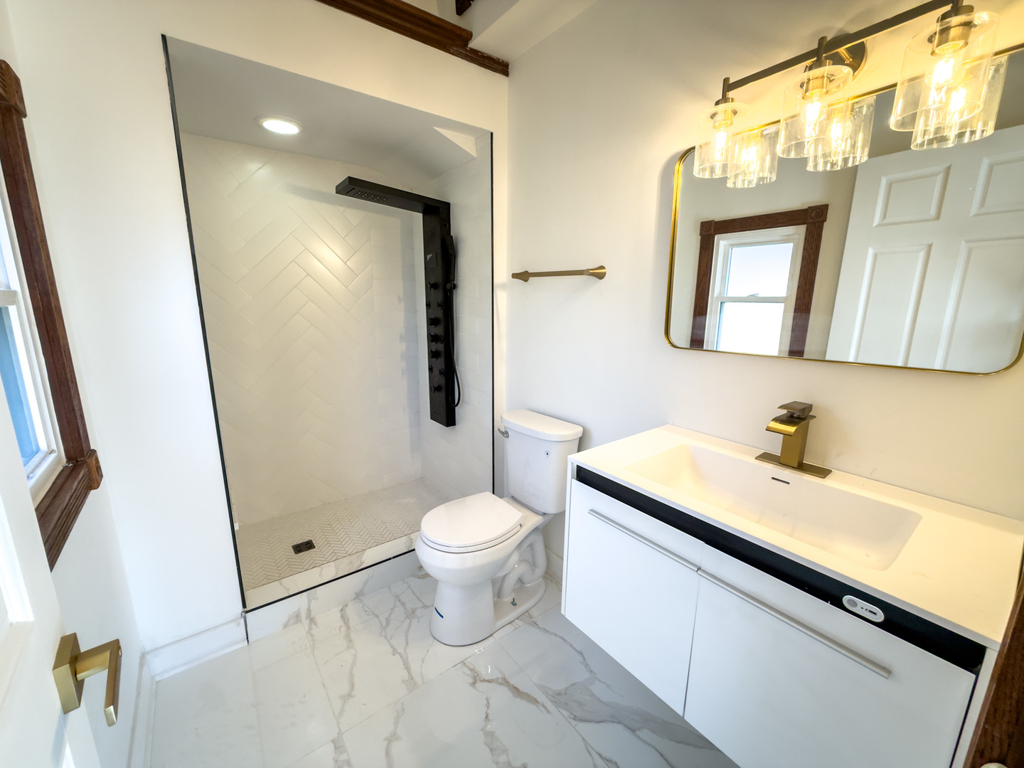 888 Woodstock Road Olympia Fields, IL 60461 - Photo 19 of 30 a bathroom with a sink and a mirror