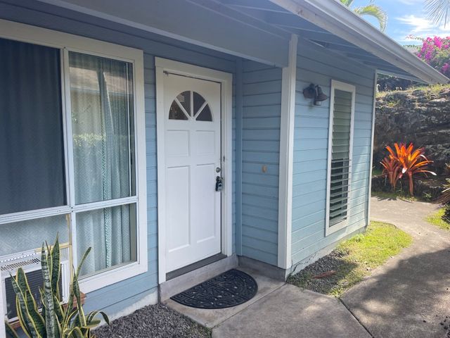 a view of entryway door