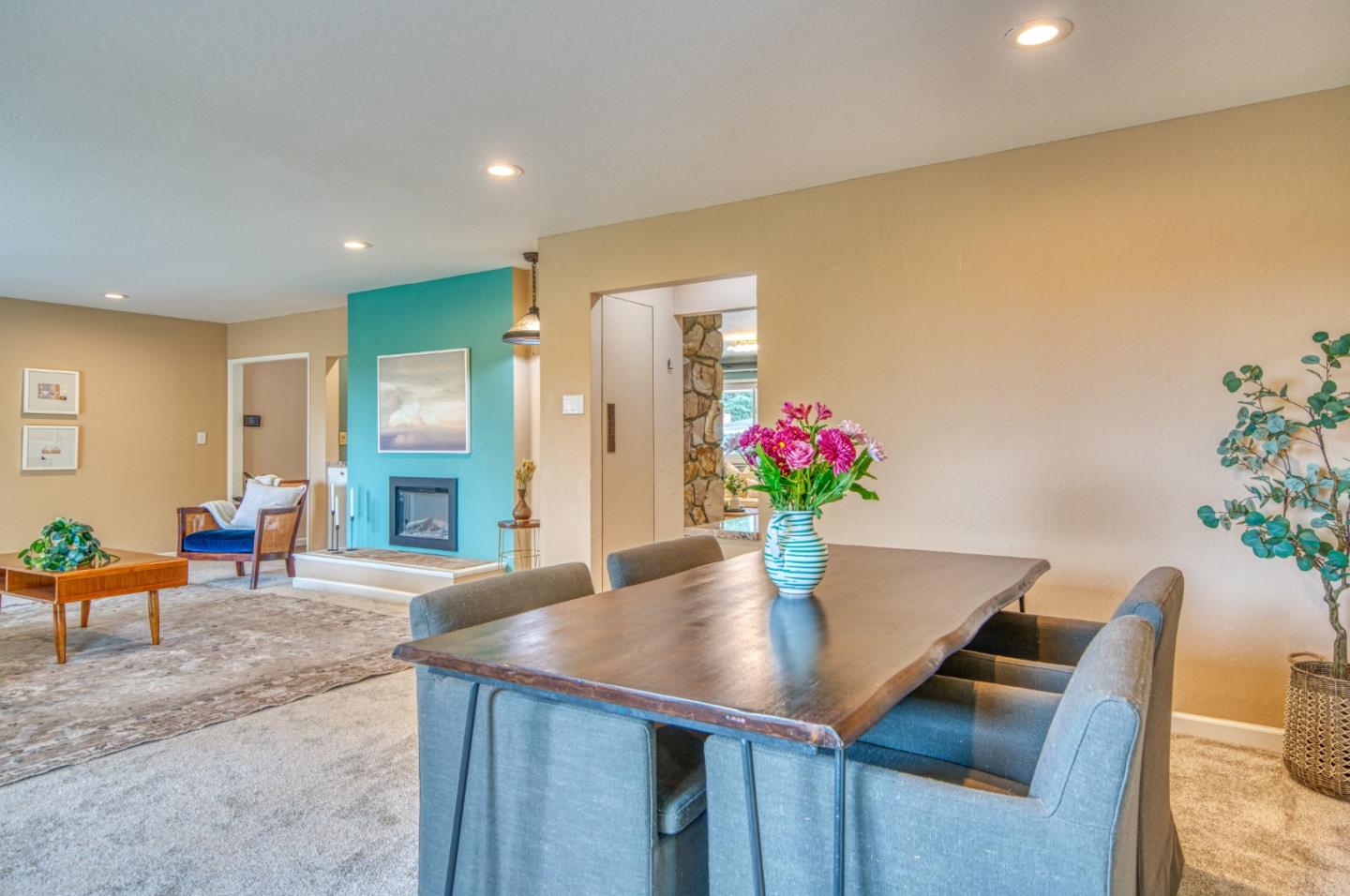 504 Cuesta Drive Aptos, CA 95003 - Photo 17 of 76 a dining room with furniture and wooden floor
