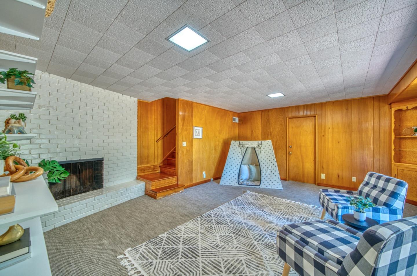 504 Cuesta Drive Aptos, CA 95003 - Photo 37 of 76 a view of a livingroom with furniture and a fireplace