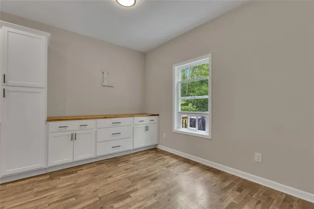 a view of a window in kitchen