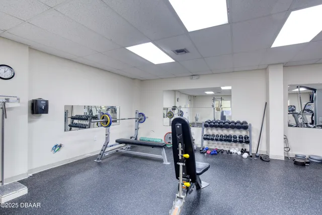 a living room with furniture a table and a potted plant