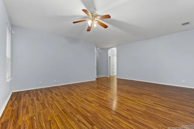 wooden floor in an empty room