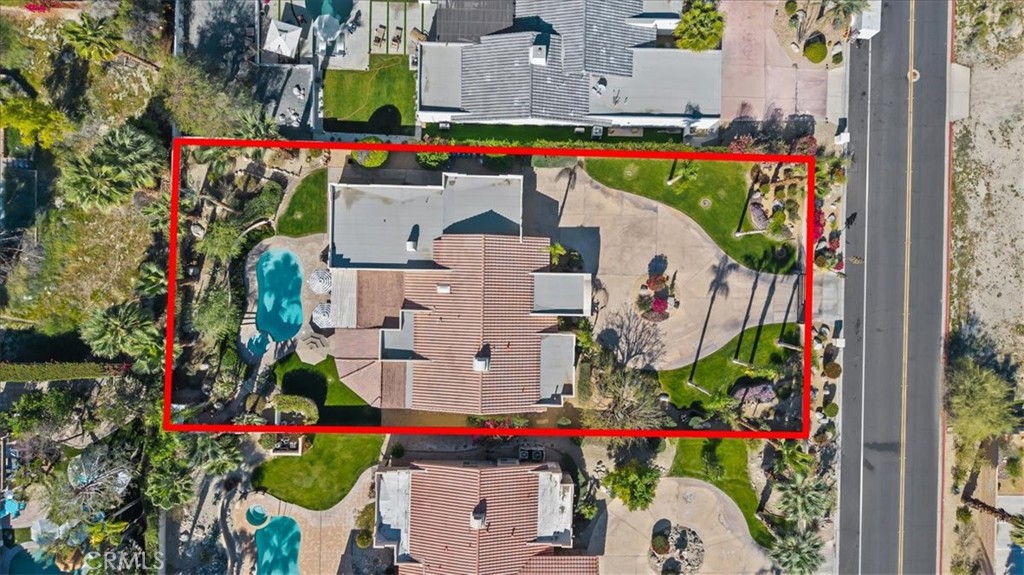 71569 Sahara Road Rancho Mirage, CA 92270 - Photo 46 of 51 Drone Shot Ariel Overhead 2