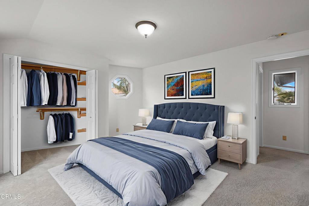 2524 Monaco Drive Oxnard, CA 93035 - Photo 40 of 50 a spacious bedroom with a bed and a cabinets