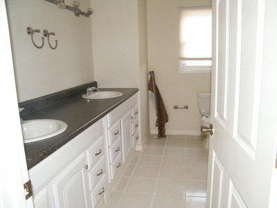 206 Aftons Meadow Road Vinton, VA 24179 - Photo 3 of 6 a bathroom with a granite countertop sink and a mirror