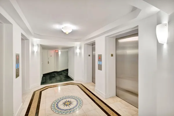 a view of kitchen with wooden floor