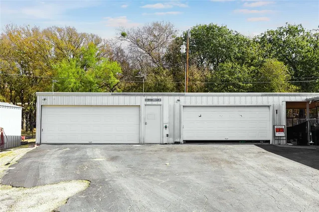 a view of garage