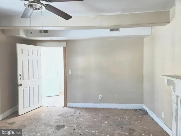 a view of an empty room