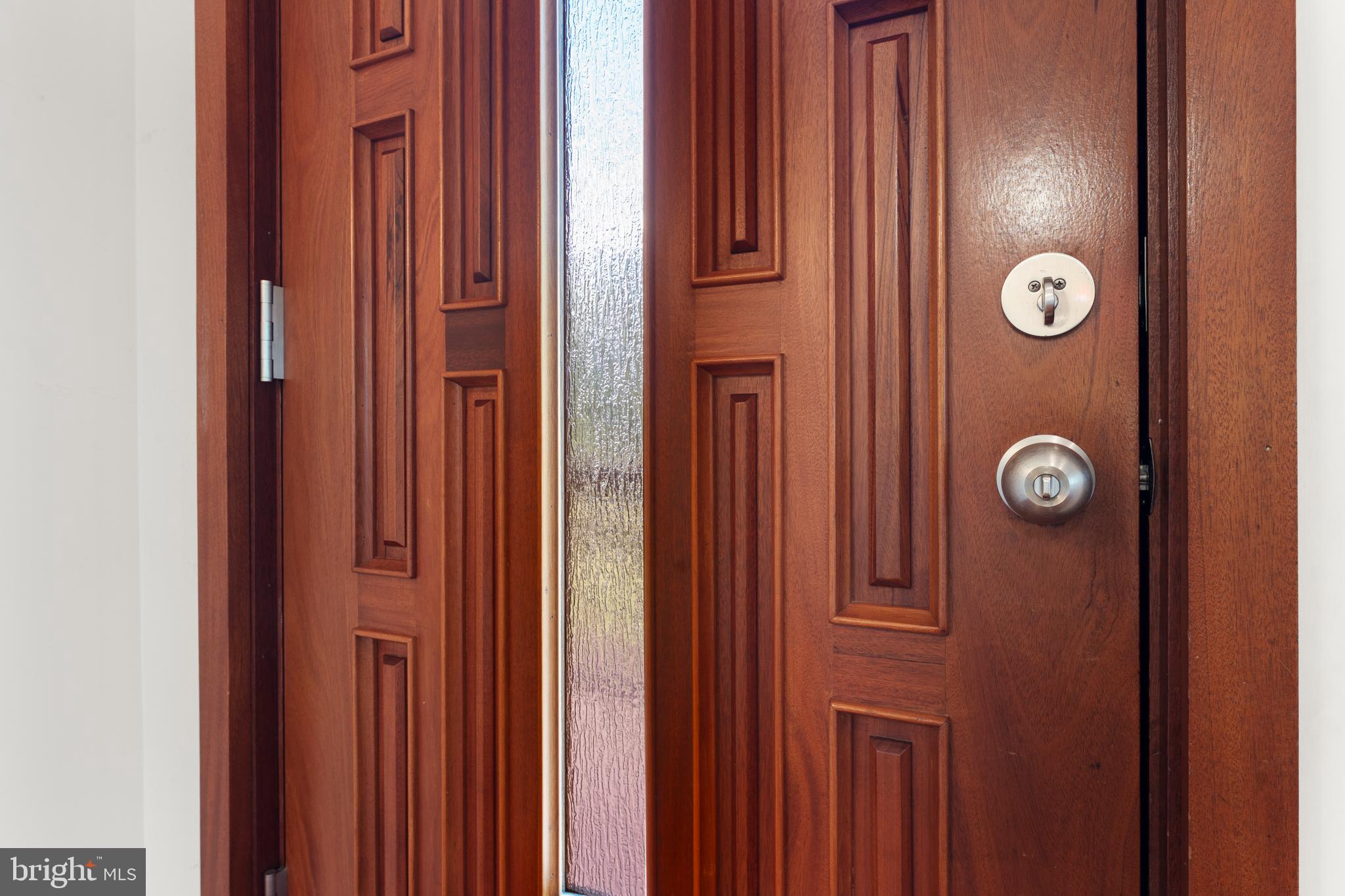 243 Aaron Mountain Road Castleton, VA 22716 - Photo 13 of 58 Solid hardwood front door