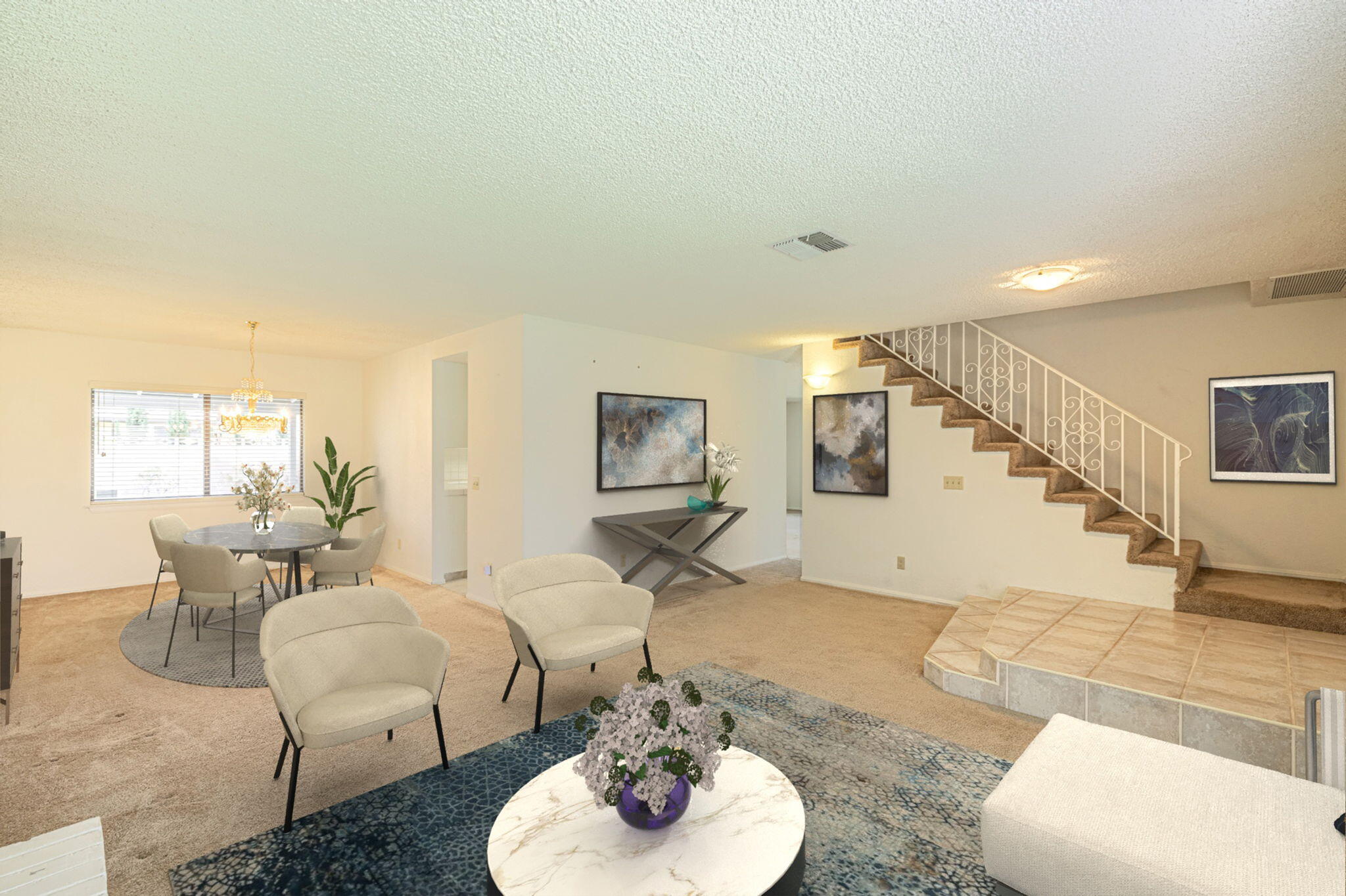 431 Fantasy Street Palmdale, CA 93551 - Photo 14 of 24 a living room with furniture and a table