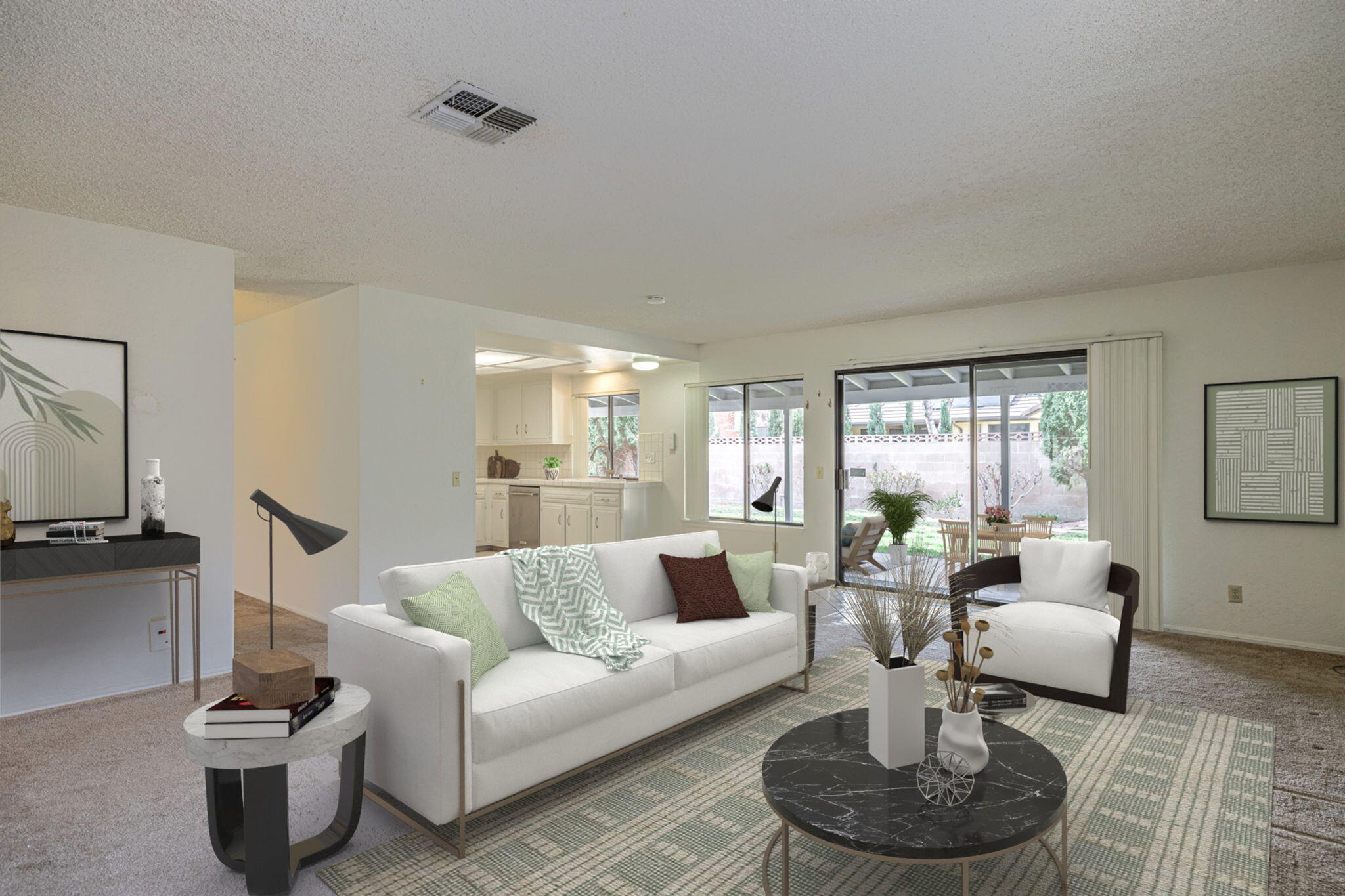 431 Fantasy Street Palmdale, CA 93551 - Photo 15 of 24 a living room with furniture potted plant and a window