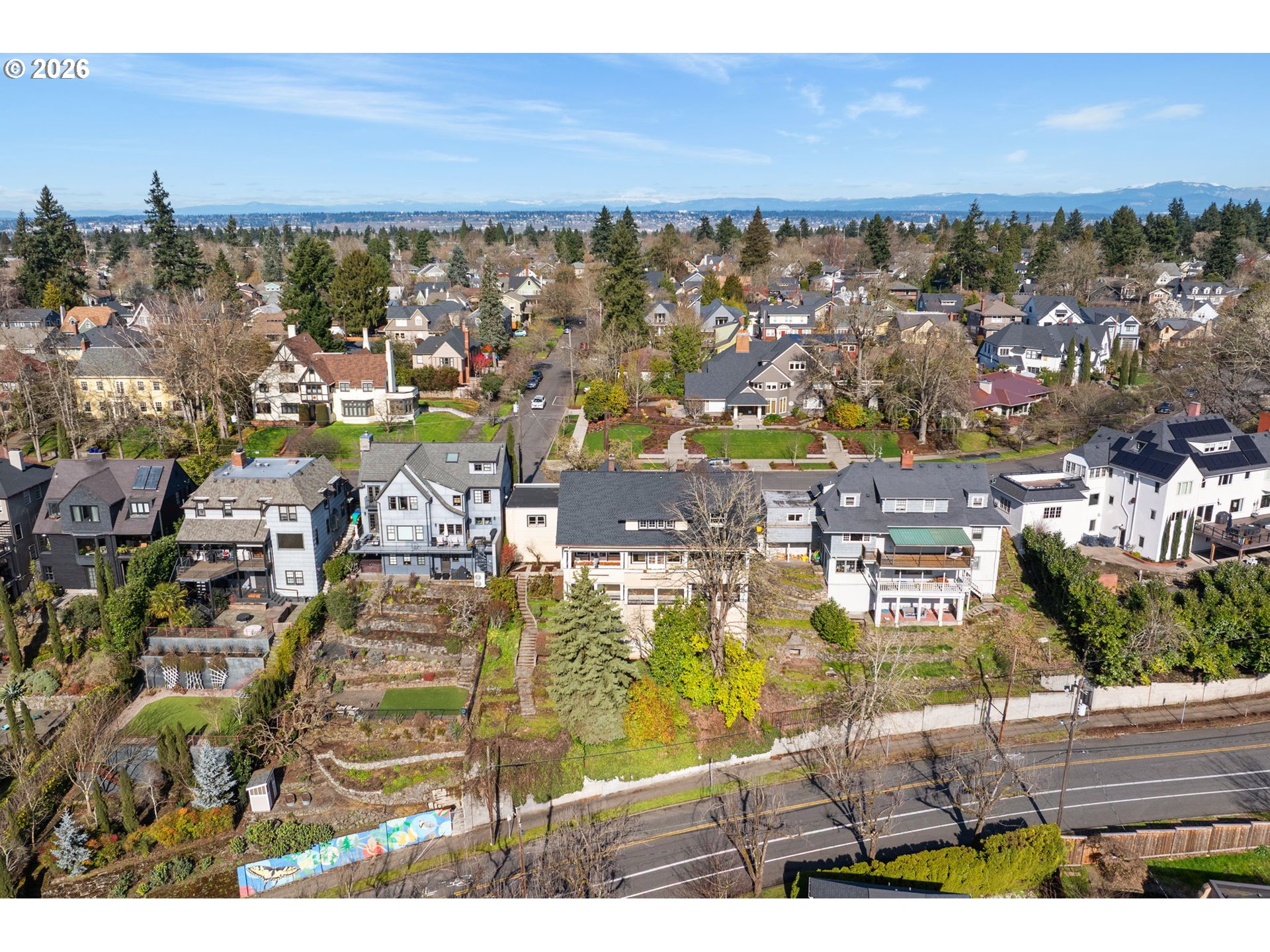 2806 Northeast Alameda Street Portland, OR 97212 - Photo 42 of 45 an aerial view of residential houses with outdoor space