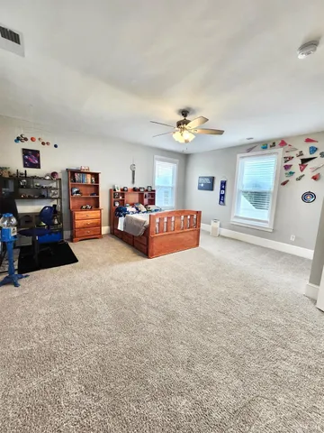 a view of a trees with a big yard