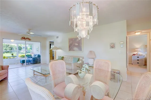 a view of a swimming pool and an outdoor space