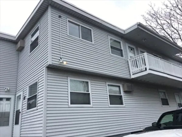 a view of a house with a balcony
