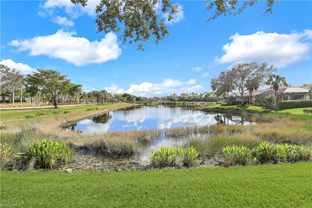 9104 Quartz Lane Naples, FL 34120 - Photo 33 of 47 a view of a lake with houses in the back