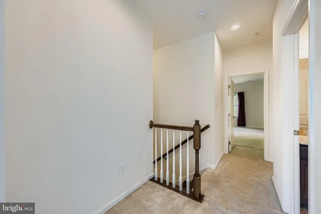 a view of a hallway with a hallway