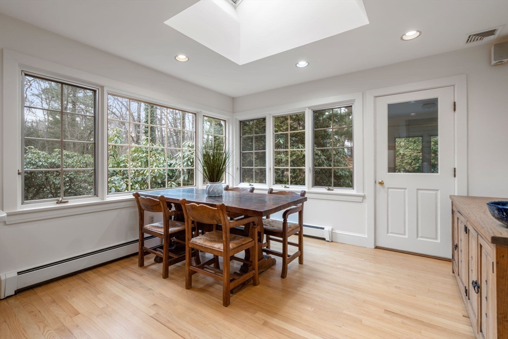 26 Bullard Road Weston, MA 02493 - Photo 12 of 31 a view of a dining room with furniture window and outside view