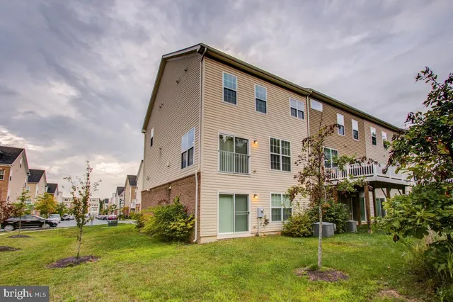 a view of a yard with a trees