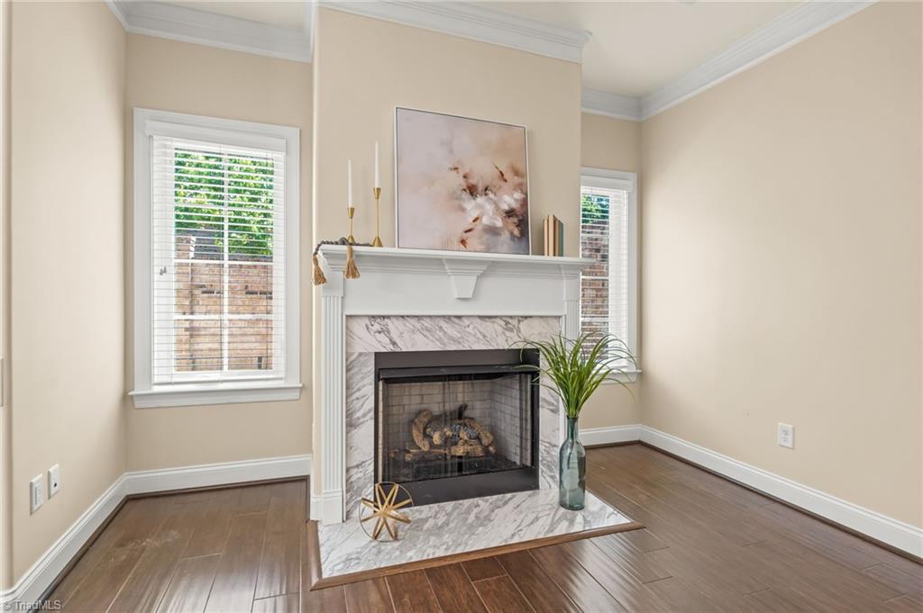 633 Stags Leap Court High Point, NC 27265 - Photo 14 of 40 Marble Look surround on the Fireplace