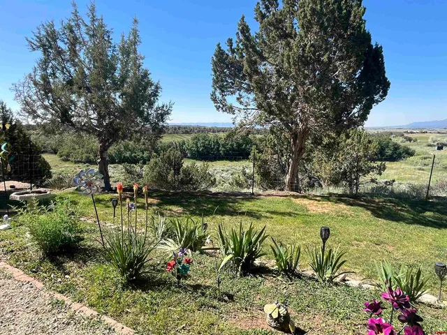 a house view with swimming pool in front of it