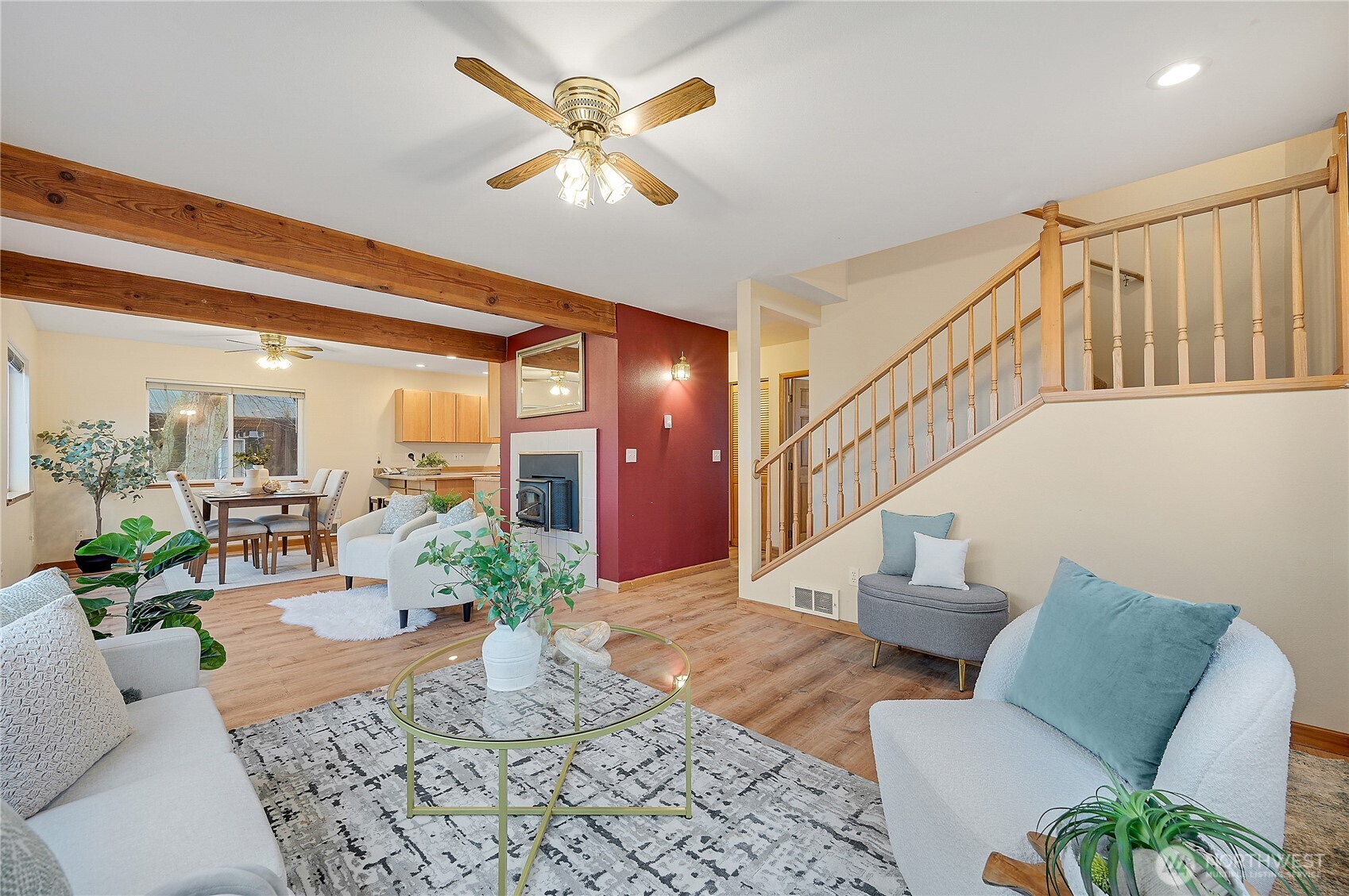 320 North Street Sequim, WA 98382 - Photo 7 of 40 a living room with furniture and a chandelier