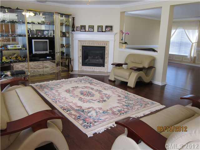 5927 Brightstar Valley Road Mint Hill, NC 28227 - Photo 5 of 14 a living room with furniture and a fireplace