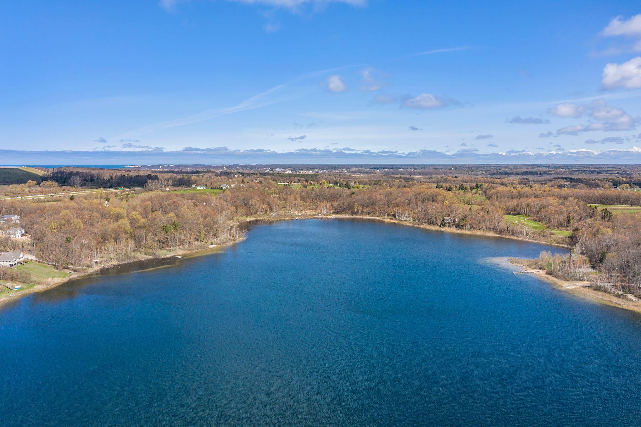 5424 West Oak Point Road Ludington, MI 49431 - Photo 11 of 12 Aerial Over Water
