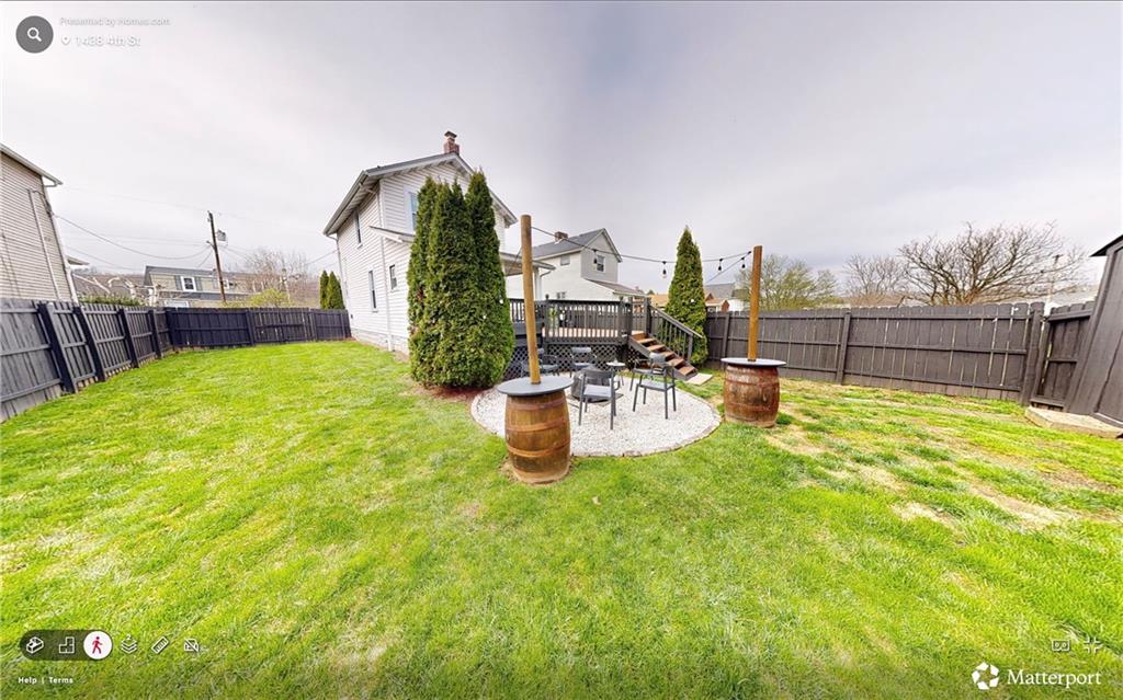 1438 4th Street Natrona Heights, PA 15065 - Photo 8 of 33 a swimming pool with outdoor seating and garden