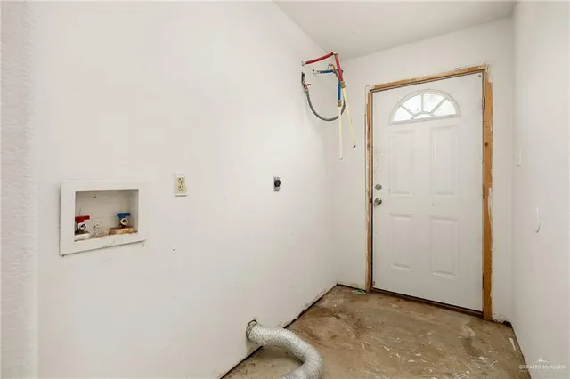 a view of a room with rack on the wall