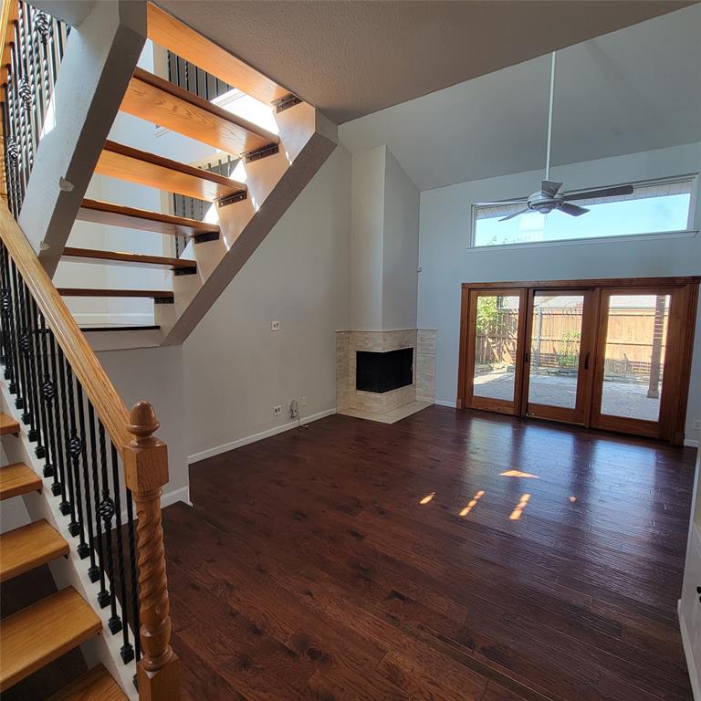 2901 Country Pl Circle Carrollton, TX 75006 - Photo 7 of 37 a view of entryway and hall with wooden floor