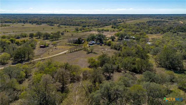 an aerial view of multiple house