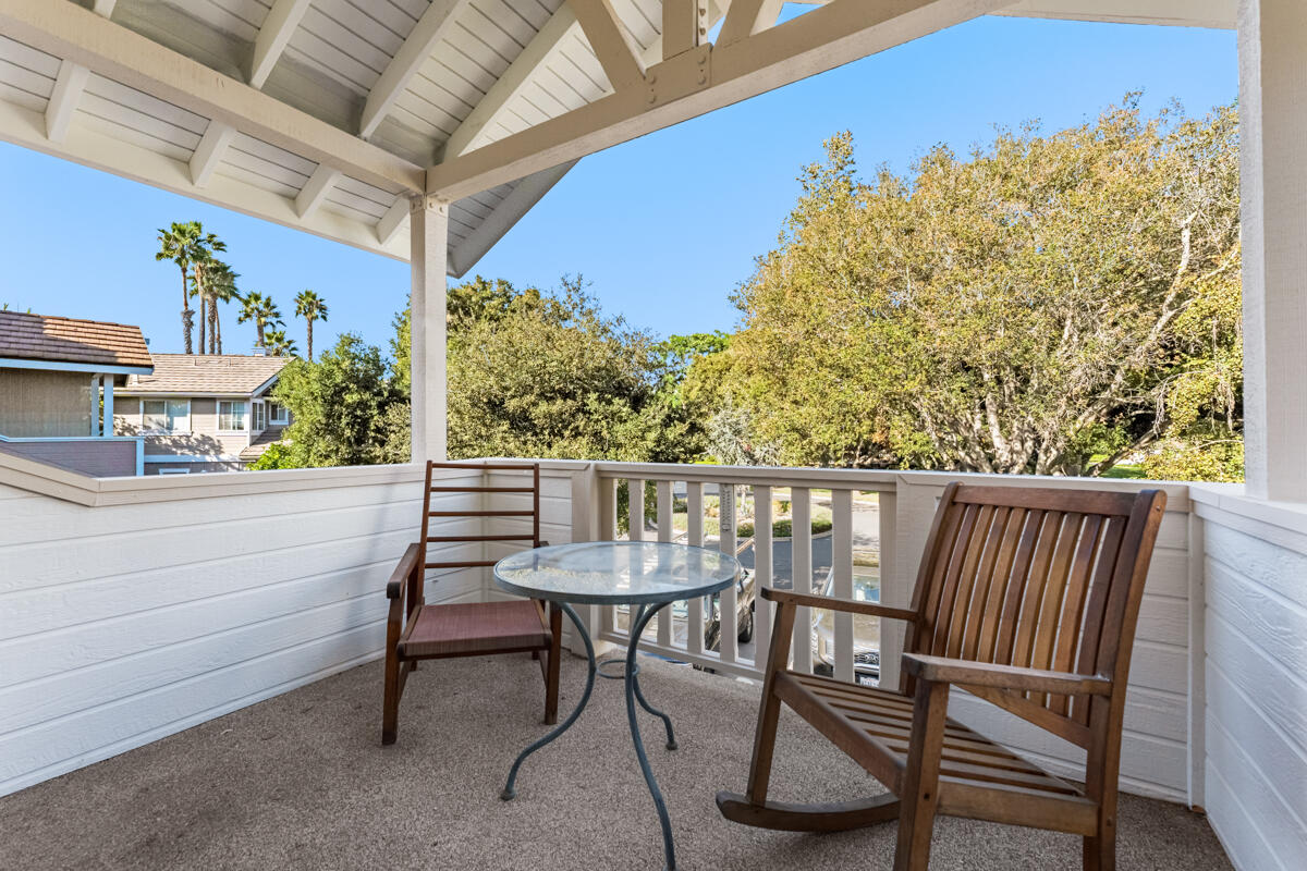 5019 Whitney Court Santa Barbara, CA 93111 - Photo 17 of 34 a balcony with table and chairs