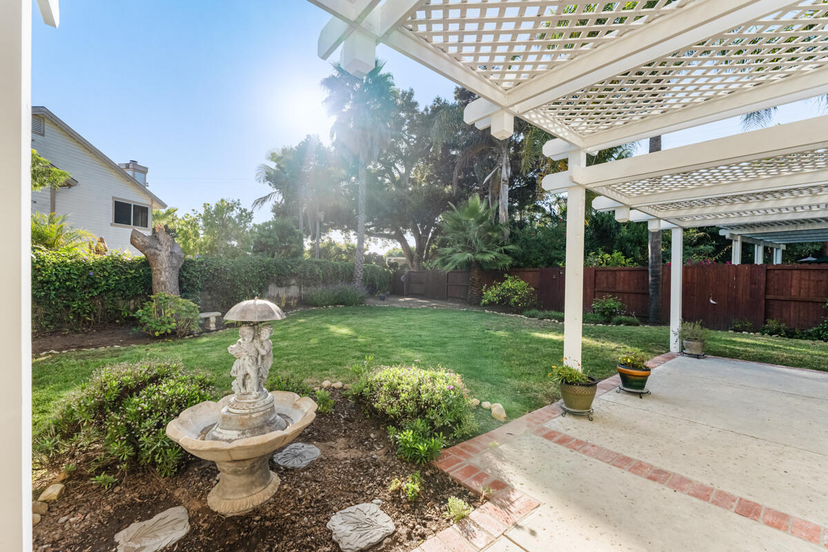 5019 Whitney Court Santa Barbara, CA 93111 - Photo 32 of 34 a view of a backyard with plants and a patio