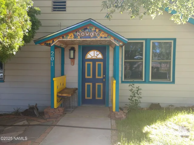 a view of front door
