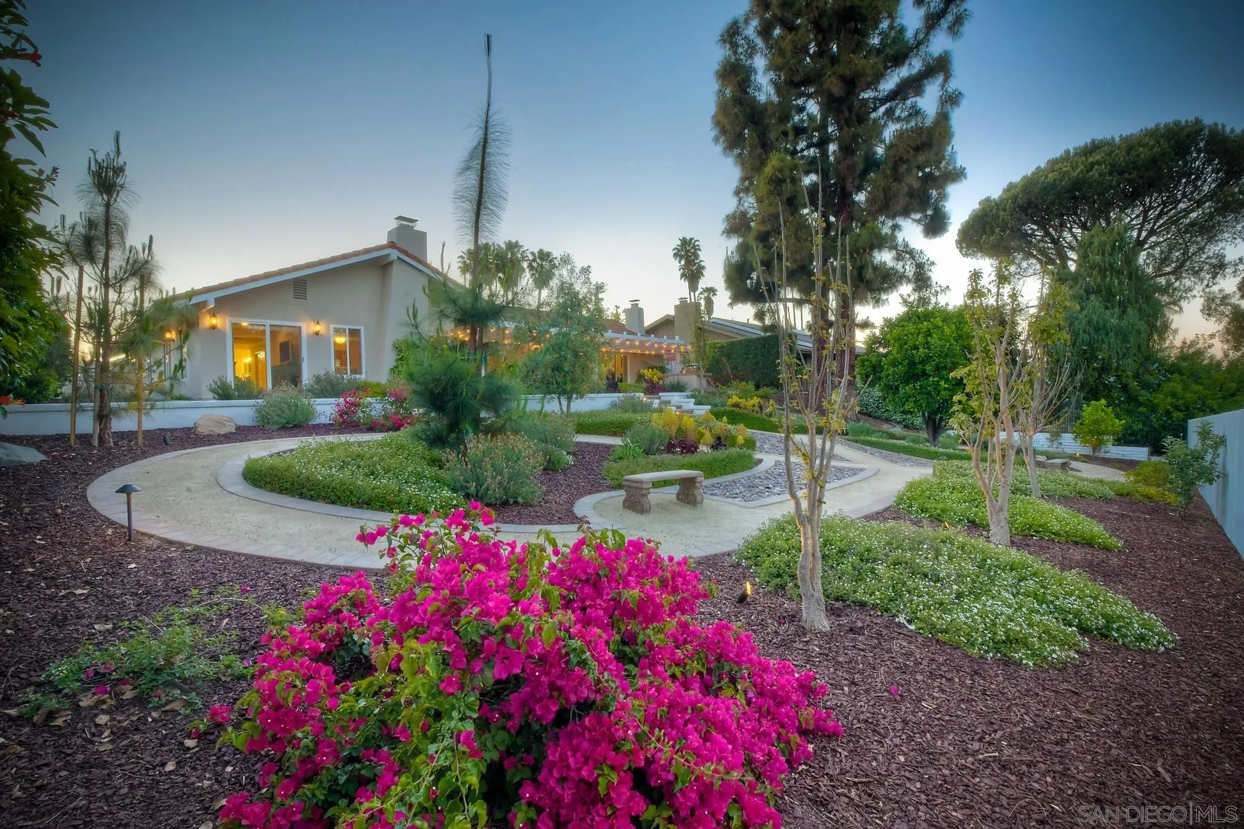 17533 St Andrews Drive Poway, CA 92064 - Photo 44 of 56 a view of a house with a yard and garden