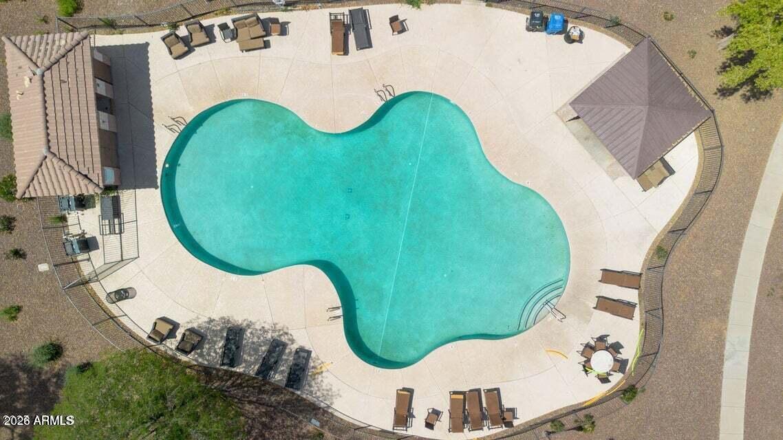 3832 East Jasper Drive Gilbert, AZ 85296 - Photo 43 of 43 an aerial view of a swimming pool