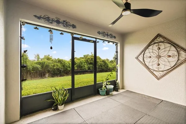 a view of a room with sliding glass door