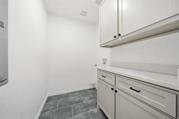 a view of white cabinets