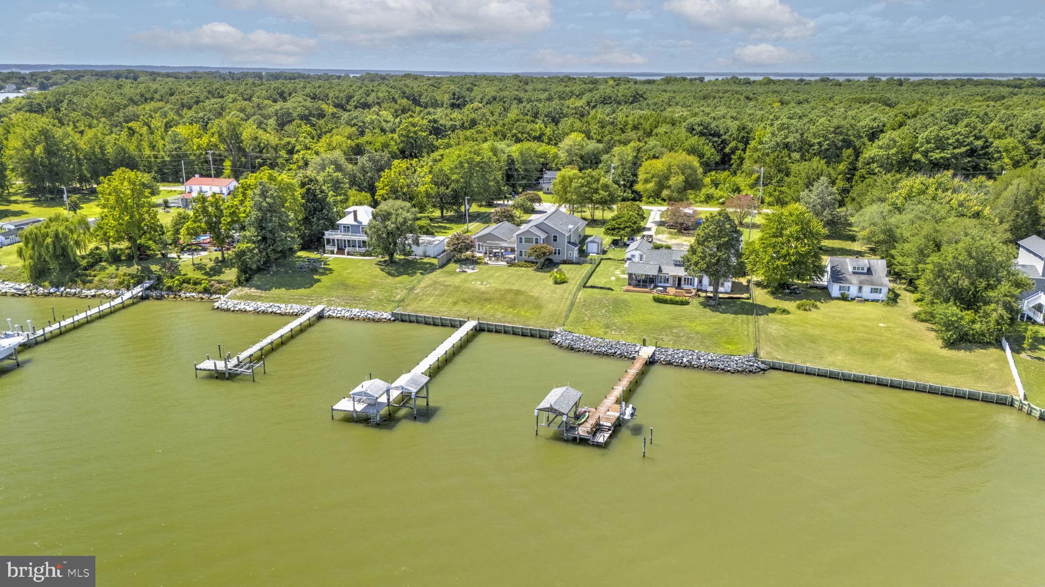 17432 Rock Point Road Newburg, MD 20664 - Photo 52 of 55 Ariel View - Dock with Slip