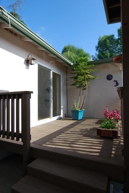 200 North Rice Road Ojai, CA 93023 - Photo 17 of 21 a view of a house with a flower garden