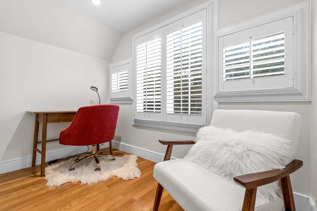 98 Parker Road Wellesley, MA 02482 - Photo 25 of 30 a view of a workspace with furniture and a window