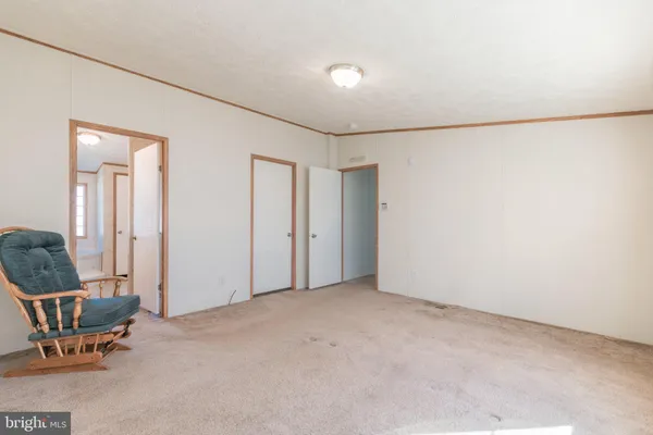 a view of a lake with a park