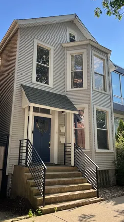 a view of a house with a balcony