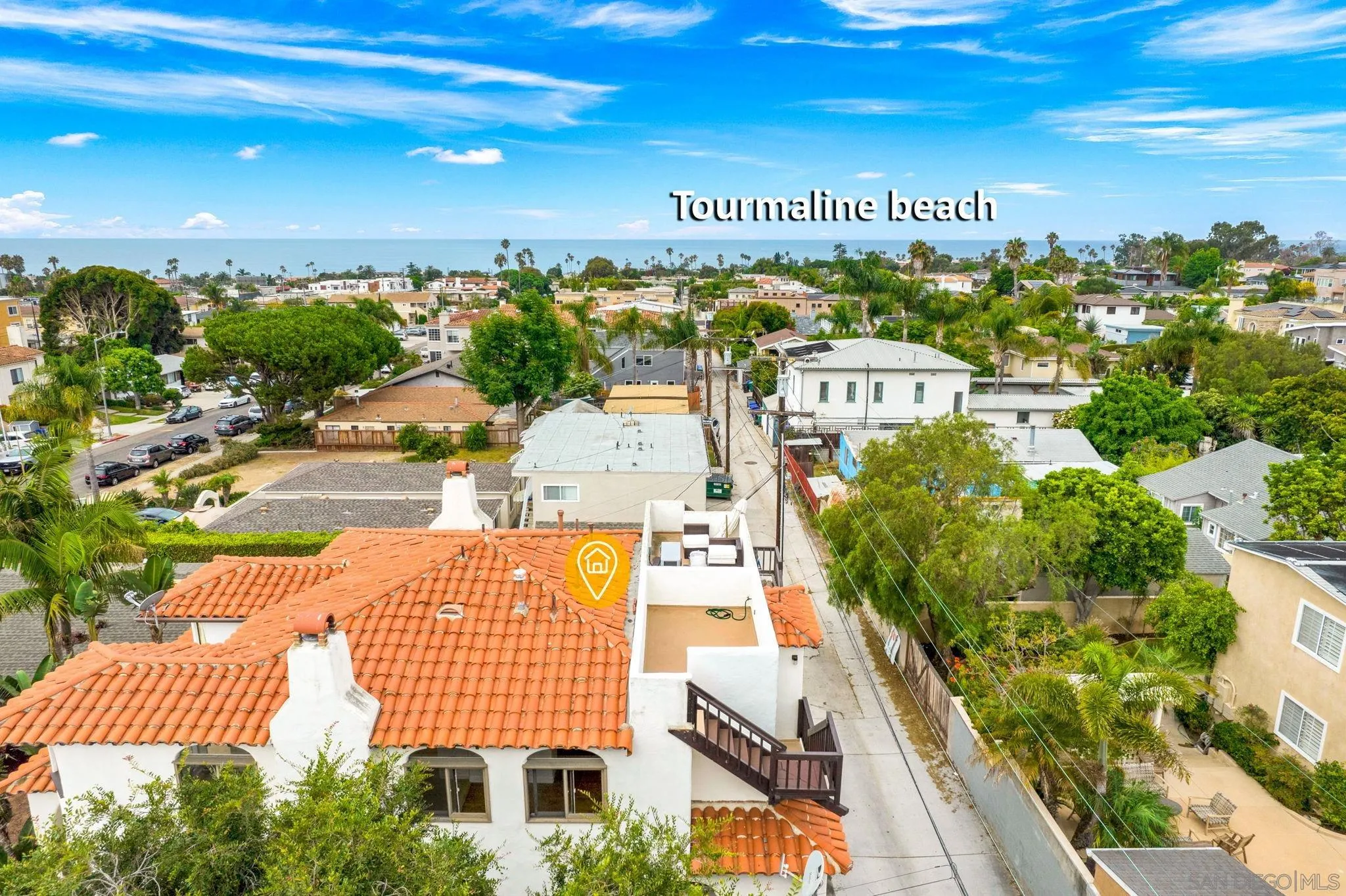 914 Agate Street, Unit E San Diego, CA 92109 - Photo 24 of 24 a view of swimming pool with outdoor seating and city view
