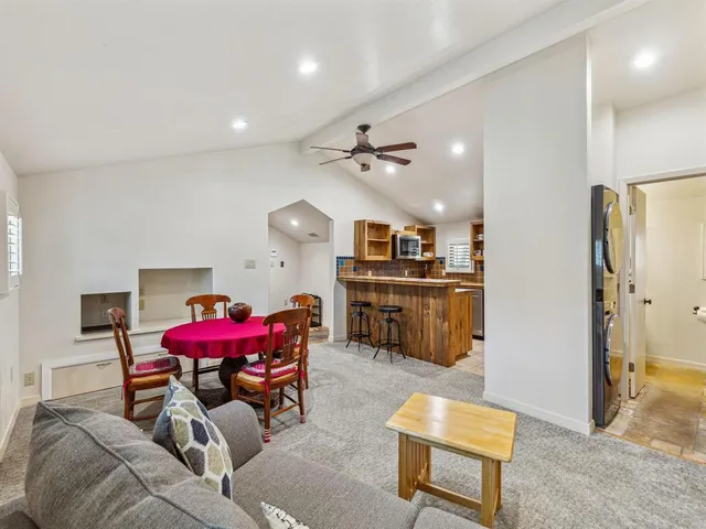 a car is parked in a parking room