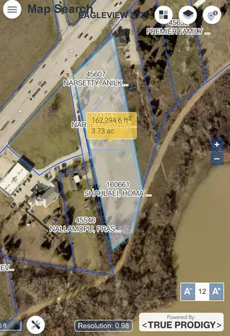 a view of a painting on the wall